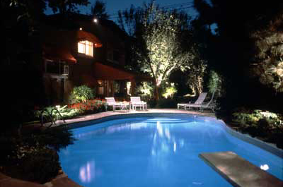 Custom in-ground pool with integrated lighting, Collierville, TN